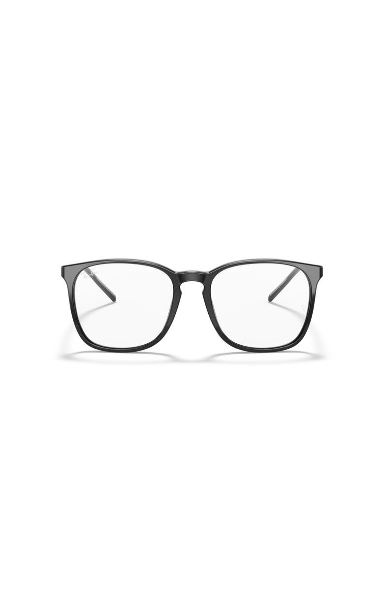 Ray-Ban 54mm Square optical glasses, Alternate, color, Black