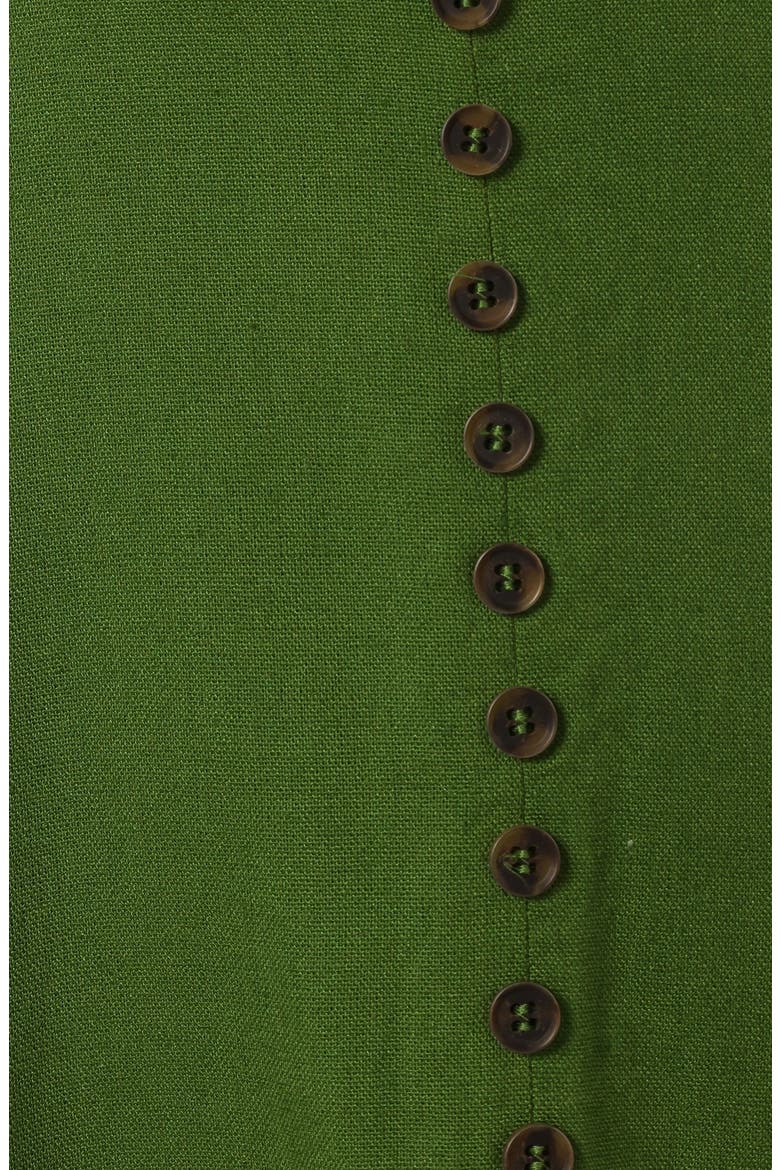 Darby Linen & Cotton Midi Sundress, Alternate, color, IBIZA GREEN