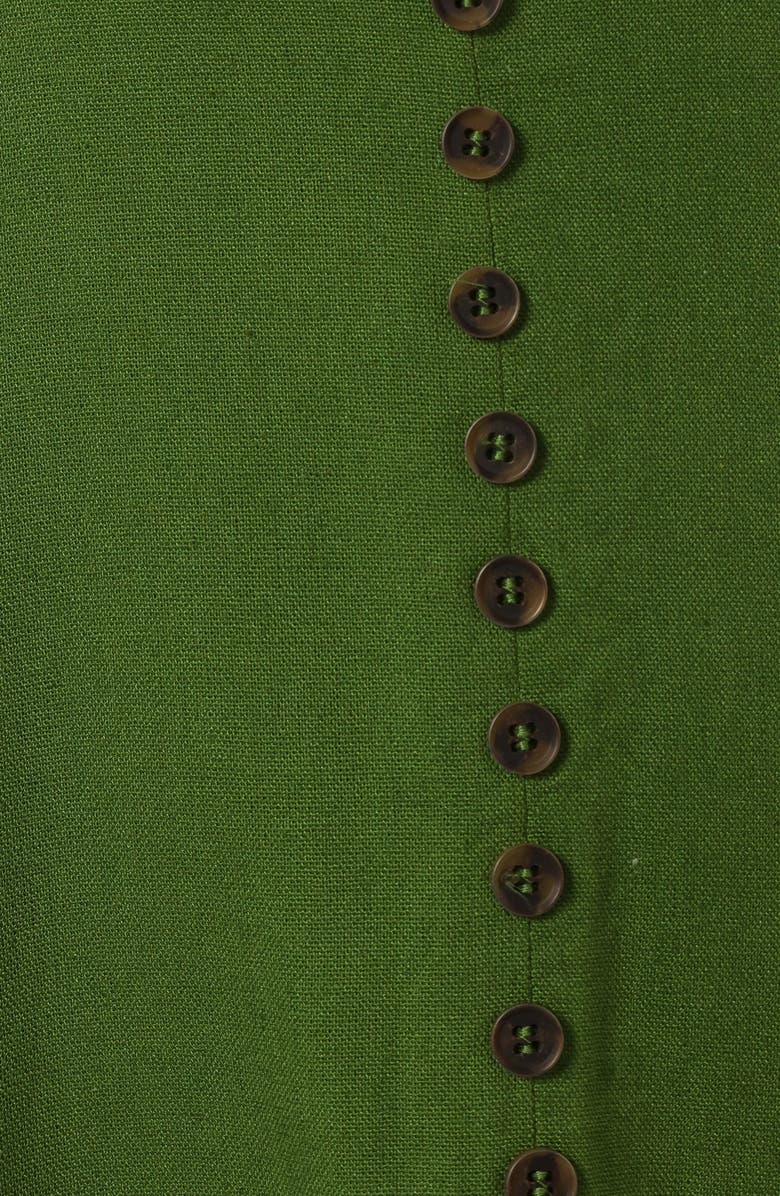 Petal & Pup Darby Linen & Cotton Midi Sundress, Alternate, color, Ibiza Green