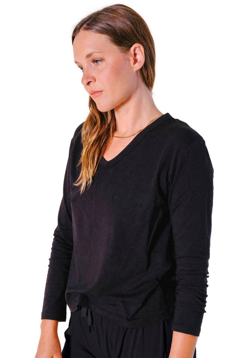 Plus Toni PJ Shirt, Main, color, Black