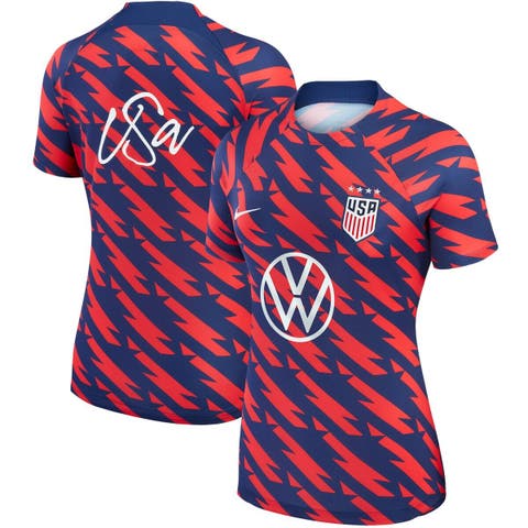 Women's Nike Navy USWNT 2023 Strike Drill Pre-Match Top