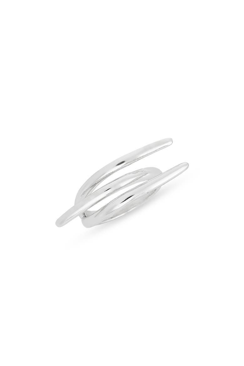 Demi Fine Bypass Ring, Main, color, SILVER