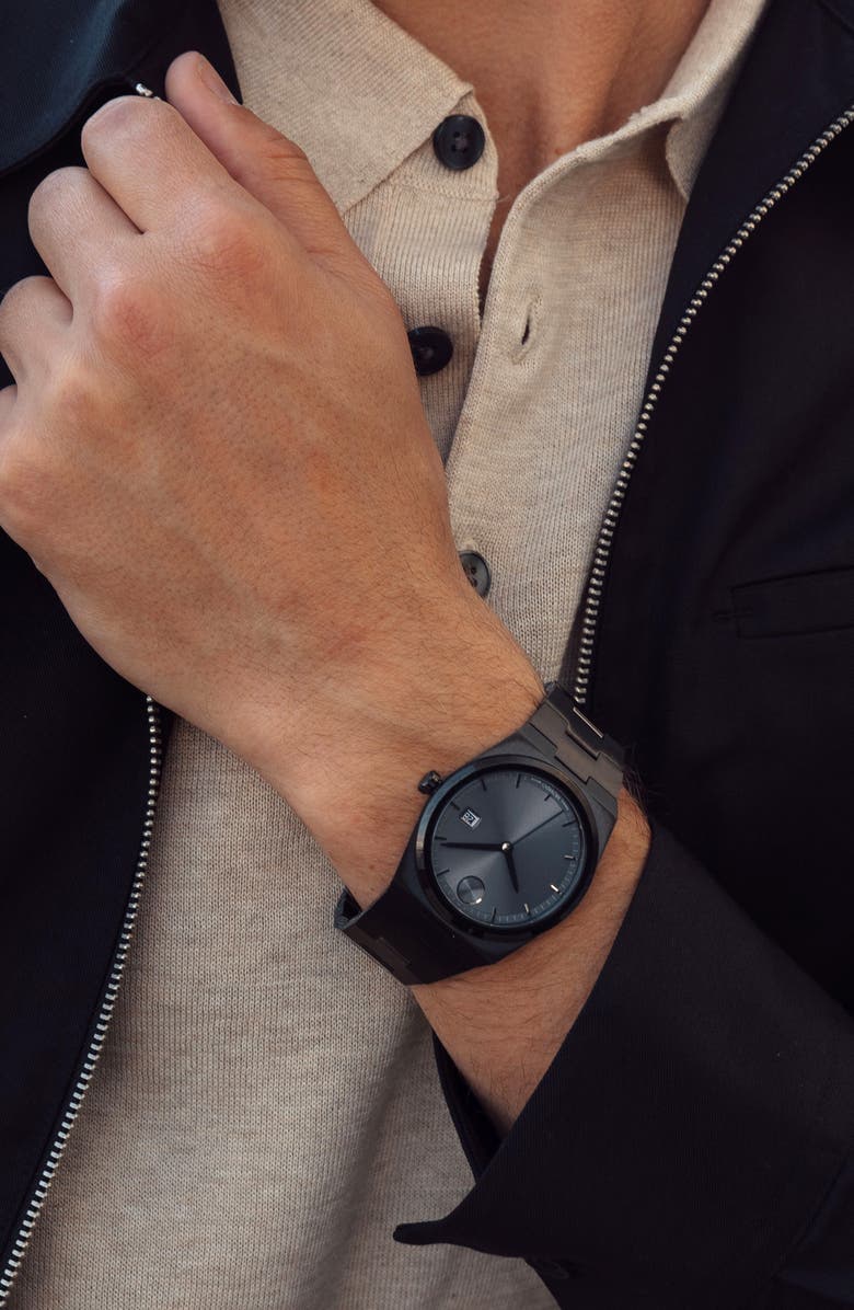 Movado Quest Bracelet Watch, 40mm, Alternate, color, Gray Dial