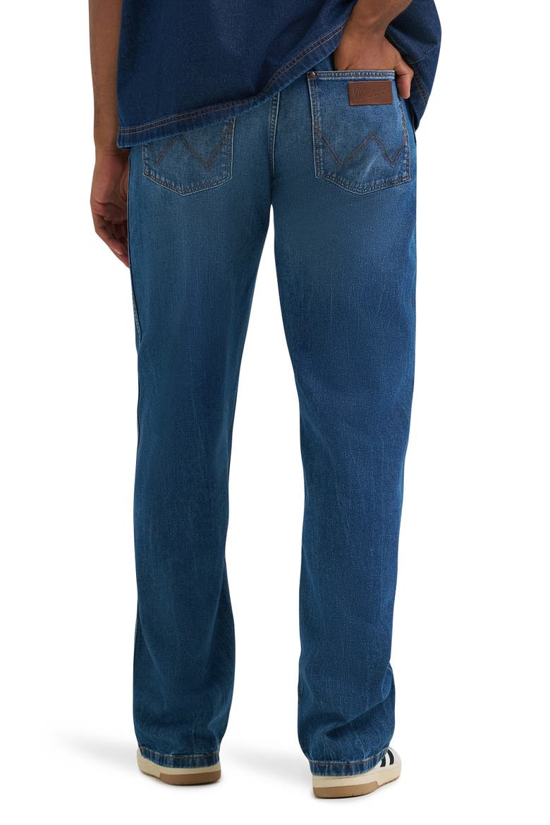 Loose Straight Leg Jeans, Alternate, color, RETRO BLUE