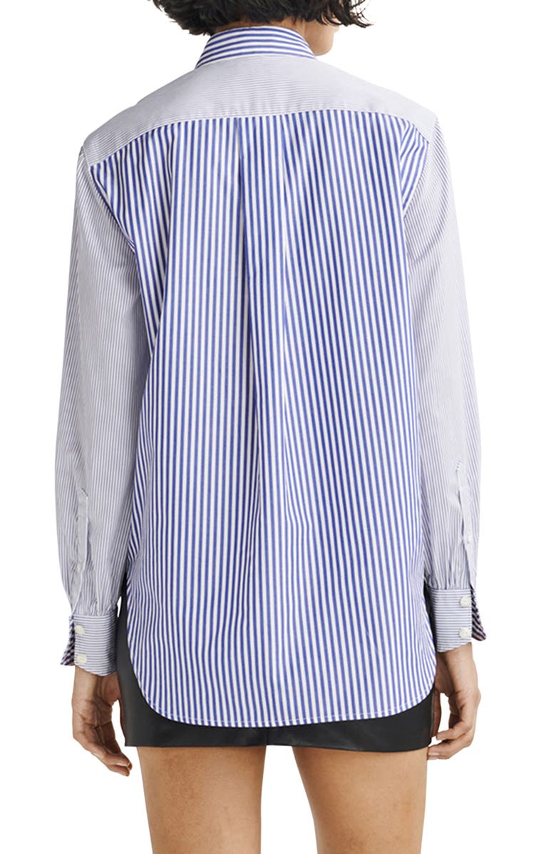 rag & bone Maxine Multistripe Shirt, Alternate, color, 