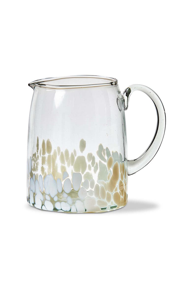 Pinto Confetti White Pitcher - Perfect for Parties, Main, color, Clear