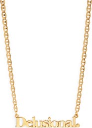 VIDAKUSH Delusional Nameplate Necklace