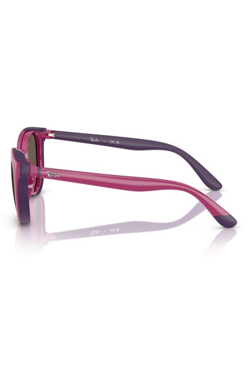 Ray Ban Ray-ban Kids' 45mm Phantos Optical Glasses & Clip-on Sunglasses In Violet