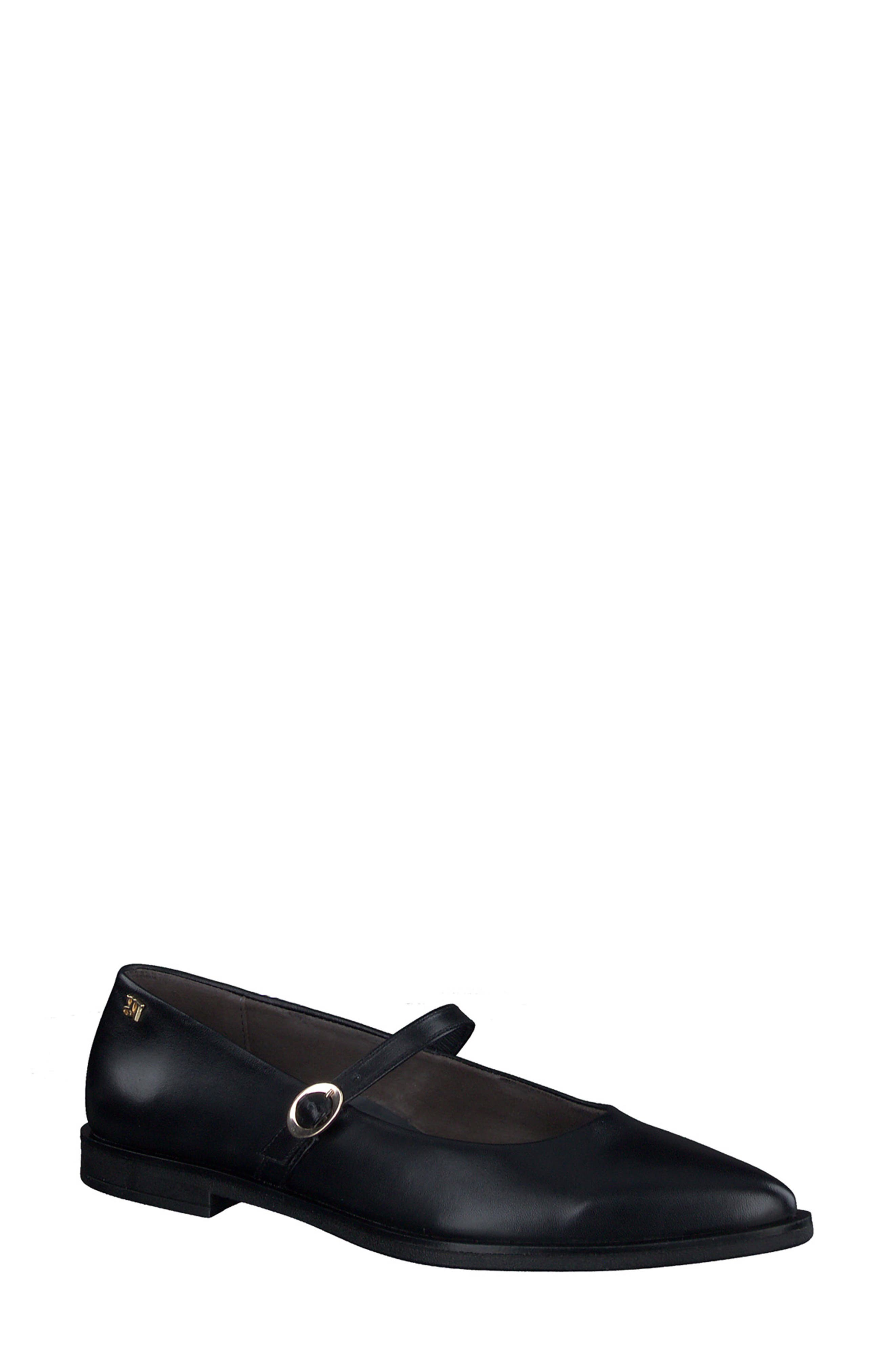 Paul Green Carla Mary Jane Flat, Main, color, Black Softnappa