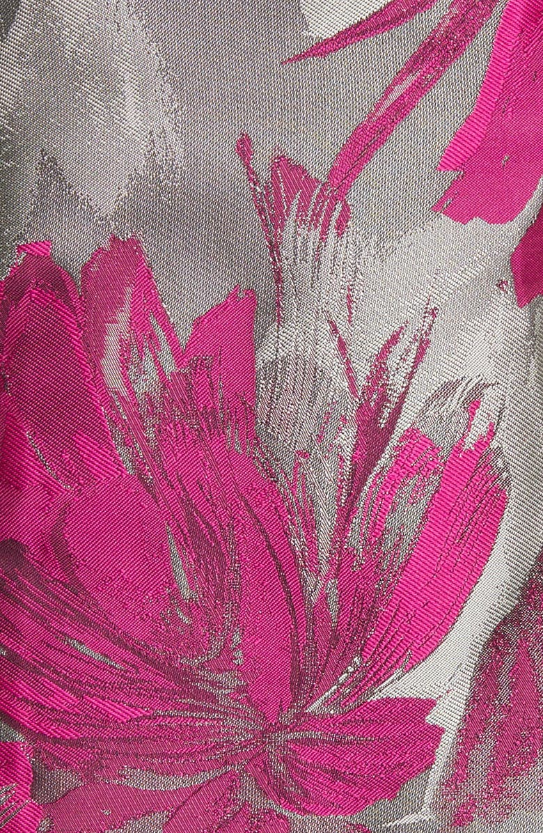 Misook Floral Jacquard Jacket, Alternate, color, 