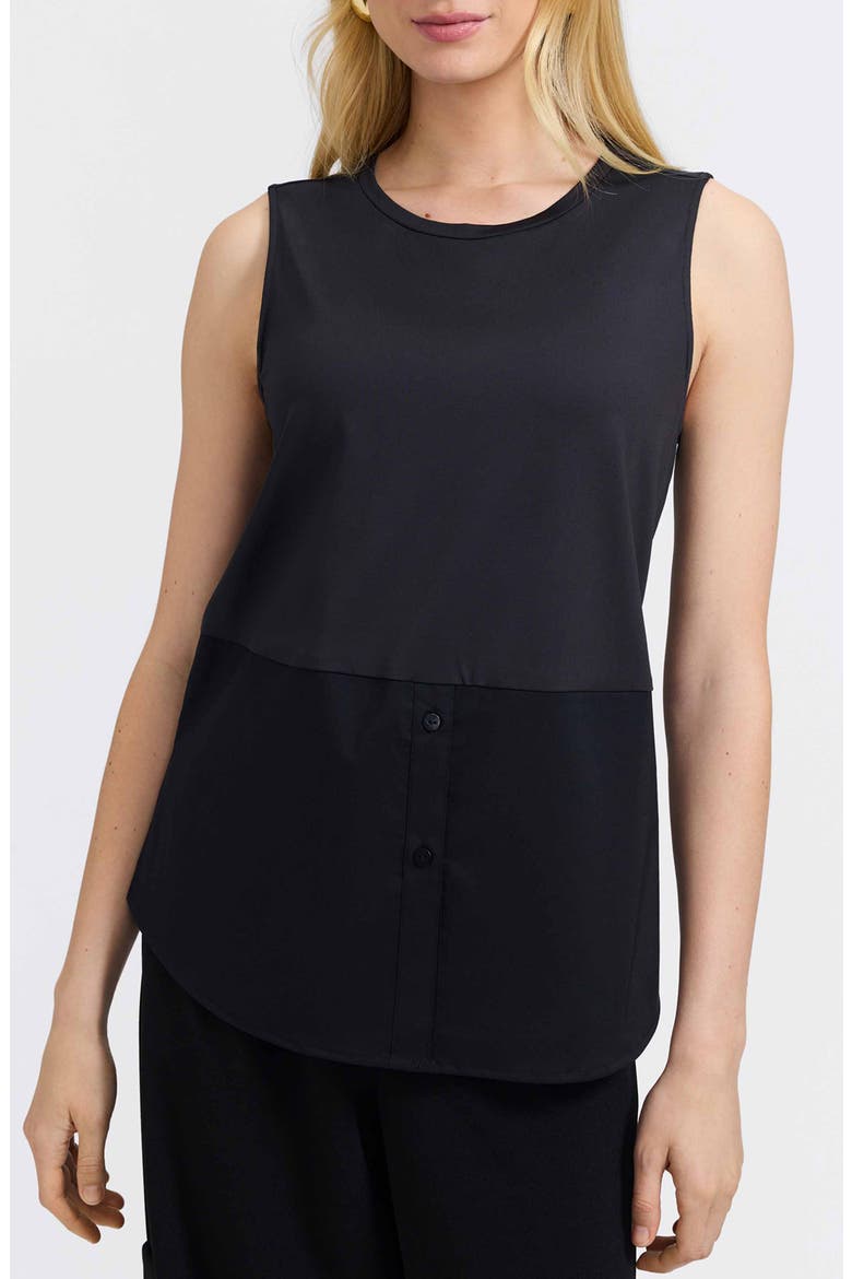 Jessie Layer Sleeveless Top, Main, color, BLACK