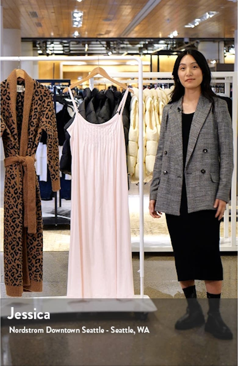 Juliet Pleat Neck Cotton Nightgown, sales video thumbnail