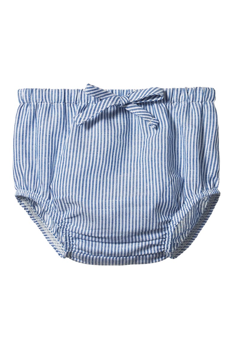 Arie Organic Cotton & Linen Shorts, Main, color, BLUE STRIPE