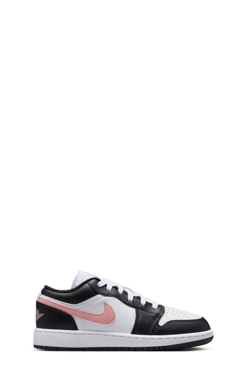 Jordan 1 Low "white/black/rust Pink" Sneakers In White