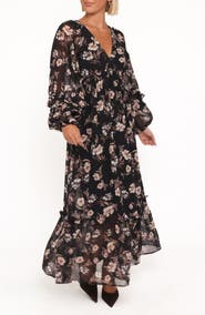 Petal & Pup Evian Floral Long Sleeve Maxi Dress