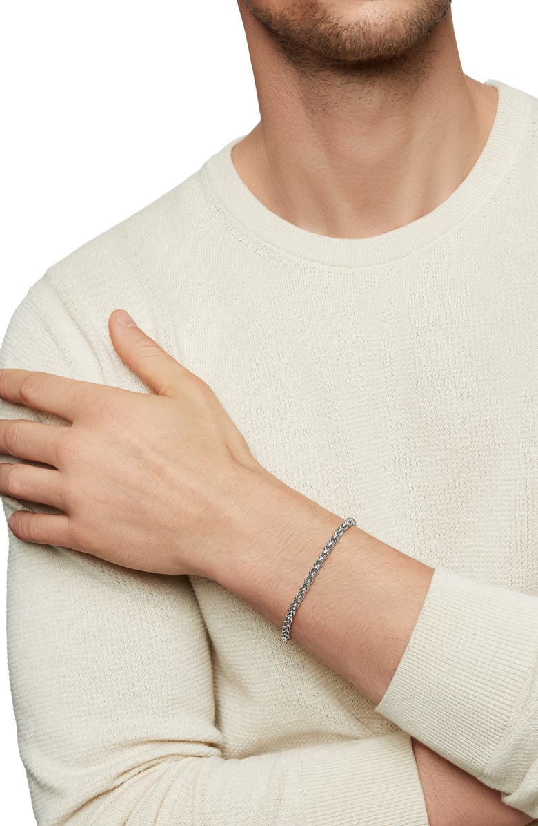 David Yurman Wheat Chain Bracelet in Sterling Silver, 4mm, Alternate, color, Silver