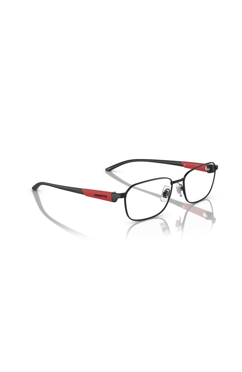 ARNETTE 55mm Rectangle optical glasses, Alternate, color, Black