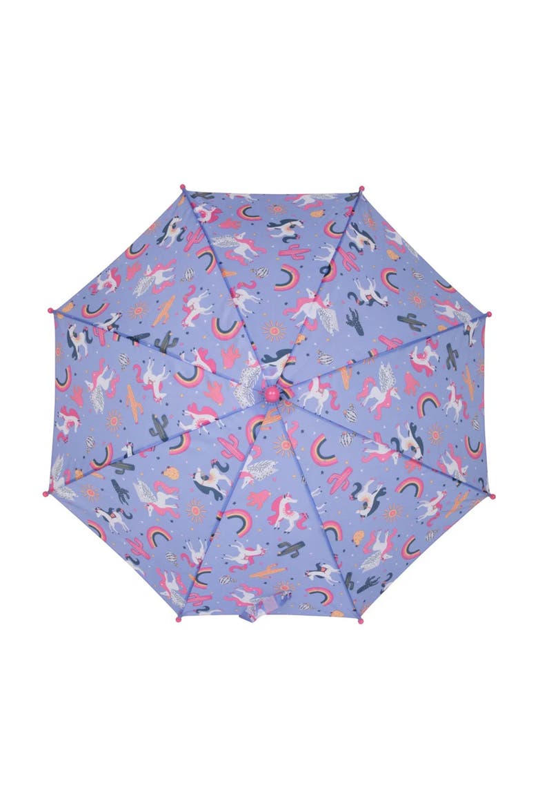 Childrens/Kids Unicorn Folding Umbrella, Alternate, color, Lilac