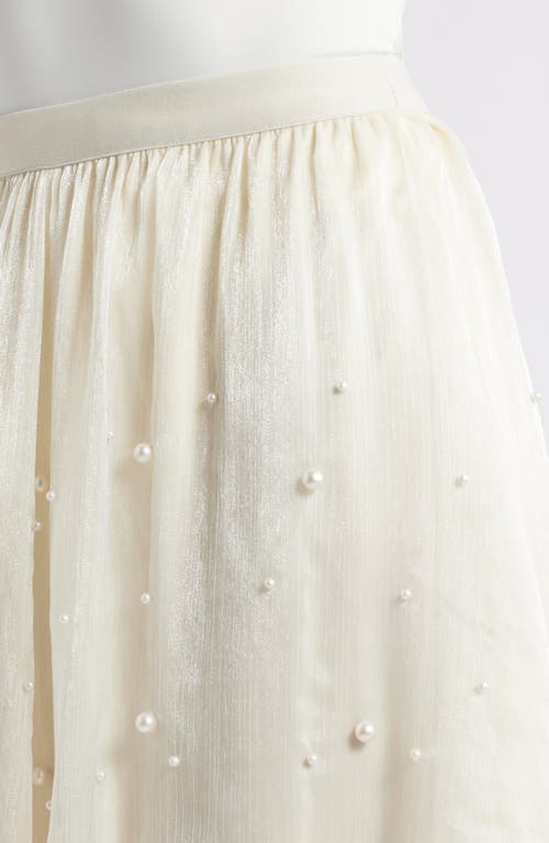 Nikki Lund Elsa Beaded Asymmetric Skirt