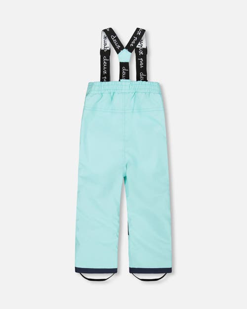 Deux Par Deux Girl Two-piece Chill Outerwear Set With Light Insulation In Blue
