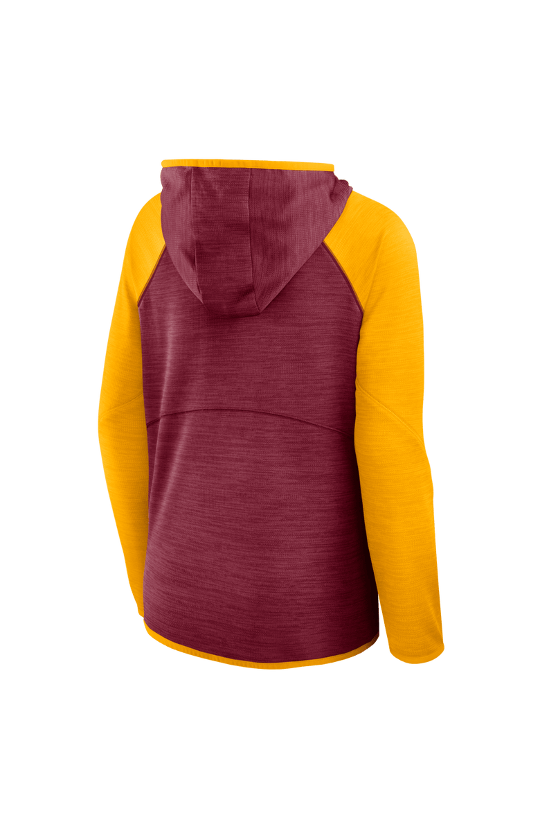 FANATICS Women's Fanatics Burgundy/Gold Washington Commanders Redzone End Around Pass Raglan Full-Zip Hoodie, Alternate, color, Burgundy
