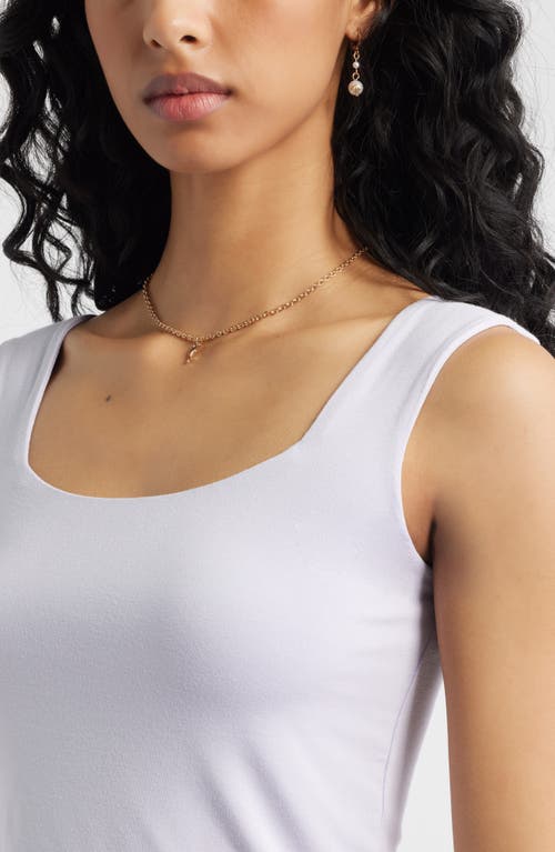 Bp. Square Neck Tank In White