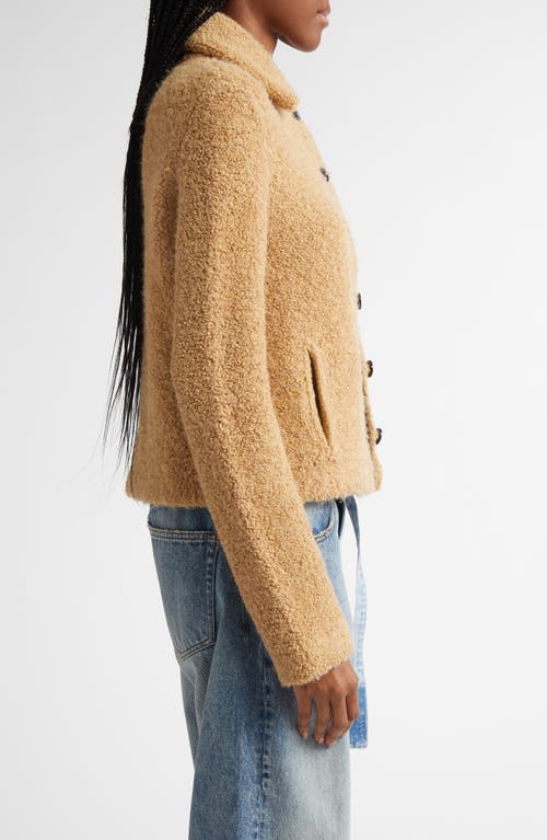 Proenza Schouler Sylvie Bouclé Knit Jacket In Light Camel