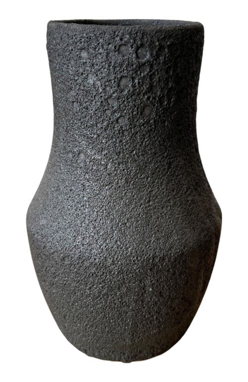 Gina DeSantis Ceramics Leda Crater Vase in Black  product