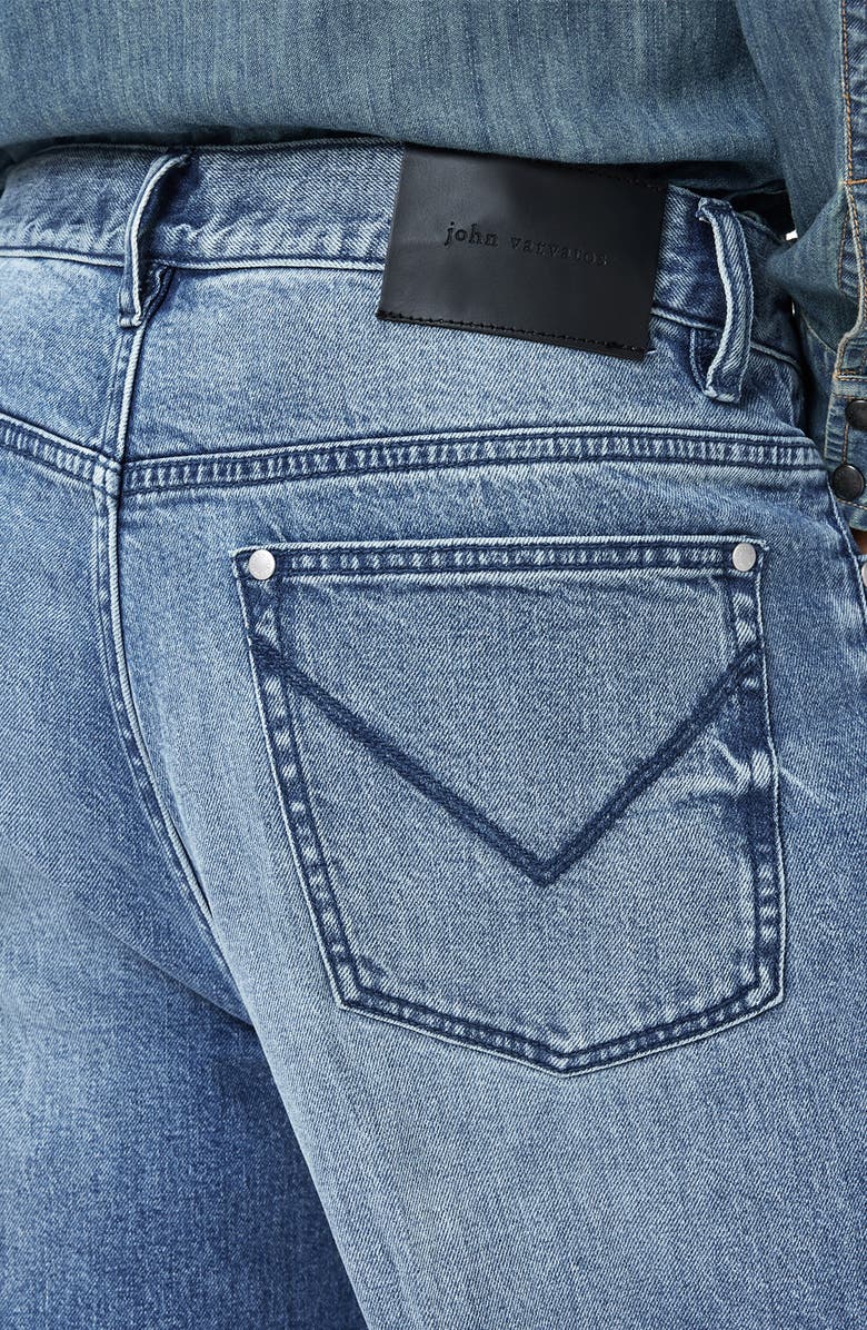 John Varvatos Silas Straight Leg Jeans, Alternate, color, Old Blue