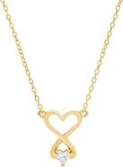 Queen Jewels Cubic Zirconia Infinity Heart Pendant Necklace
