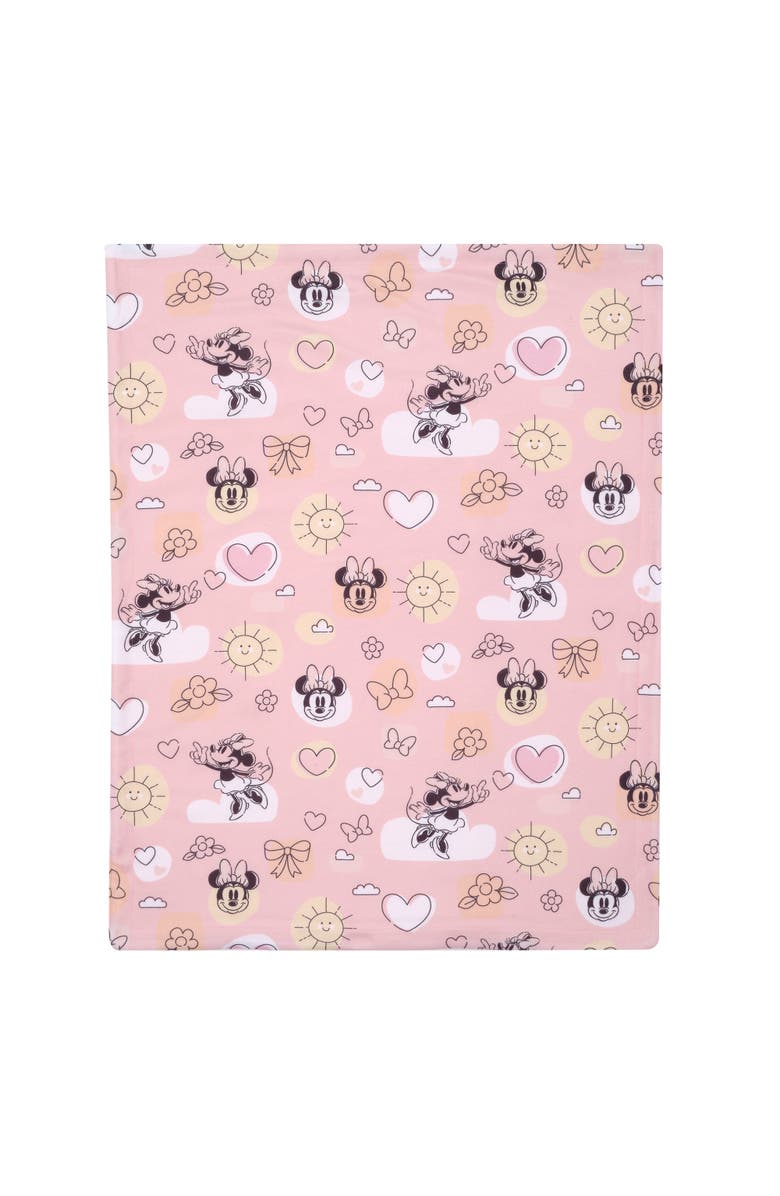 Lambs 
Ivy Disney Baby Sweetheart Minnie Mouse Soft Fleece Baby Blanket, Alternate, color, Pink