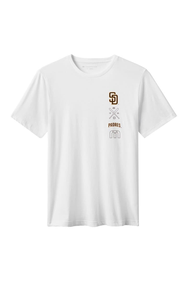 Men's TravisMathew White San Diego Padres Sunset Slam 2.0 T-Shirt, Alternate, color, White