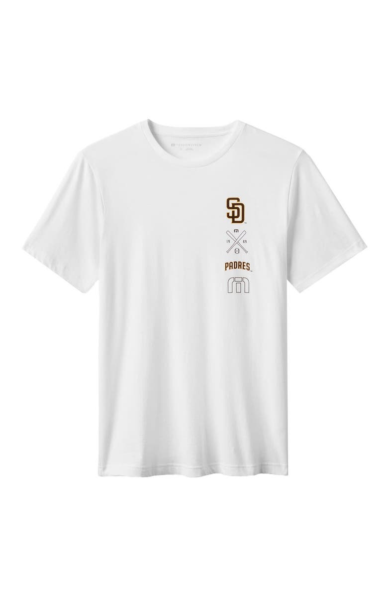 TravisMathew Men's TravisMathew White San Diego Padres Sunset Slam 2.0 T-Shirt, Alternate, color, White