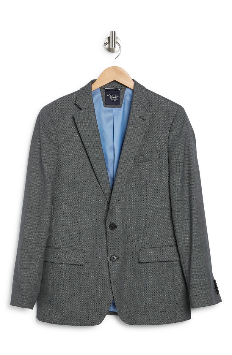 Original Penguin Charcoal Grey Birdseye Stretch Suit Jacket, Alternate, color, Charcoal Grey