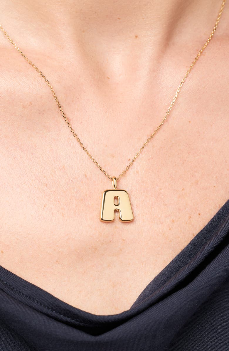 Ana Luisa Letter Necklace - Bubble Letter Necklace, Alternate, color, A