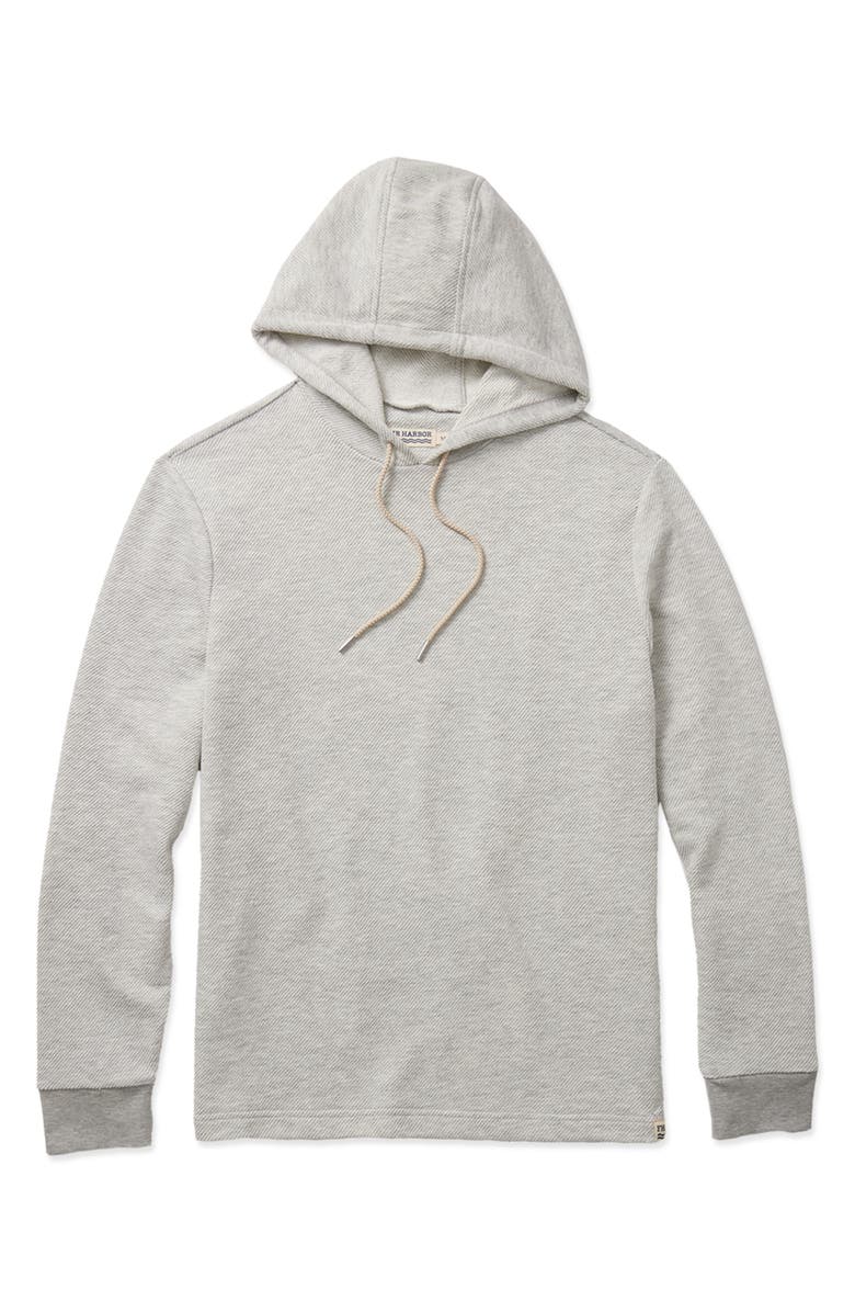 Fair Harbor Tailwind Textured Hoodie, Alternate, color, Heather Grey Twill