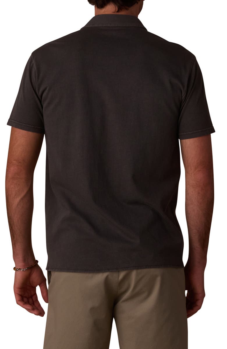 The Normal Brand Normal Short Sleeve Cotton Jersey Button-Up Shirt, Alternate, color, Shadow