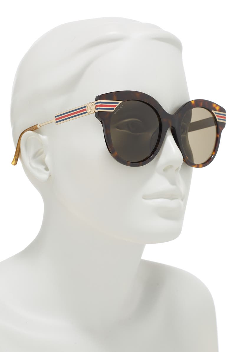 Gucci 52mm Round Sunglasses, Alternate, color,