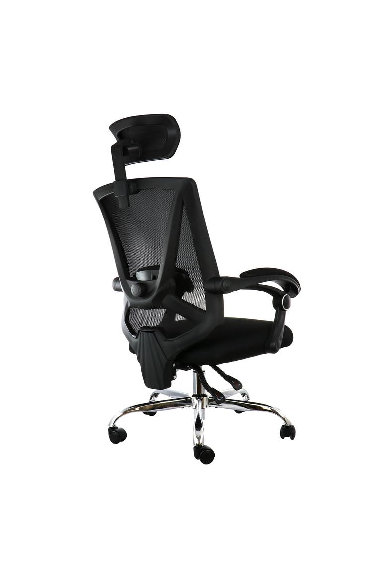 Full Back Adjustable Office Chair with Headrest, Alternate, color, Black