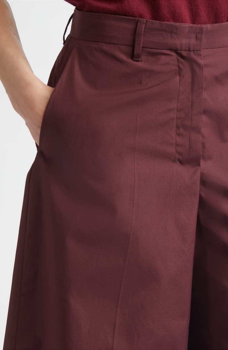 Max Mara Epoca Crop Wide Leg Pants, Alternate, color, Dark Red
