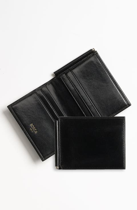 Old Leather Money Clip Wallet