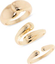 NORDSTROM RACK Set of 3 Bypass Wrap Rings