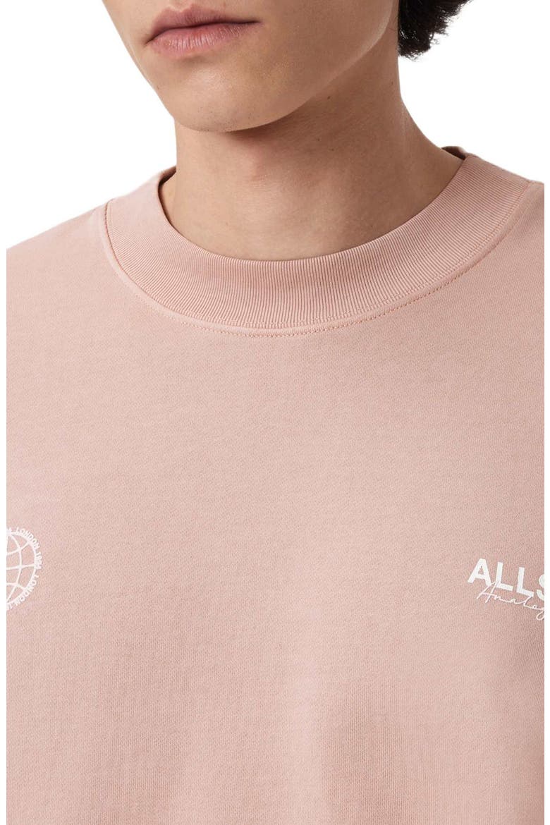 Emblem Graphic Sweatshirt, Alternate, color, SUNBAKED PINK
