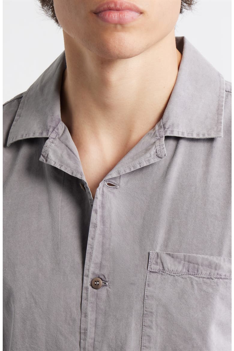 Air Cotton Camp Shirt, Alternate, color, SILVER