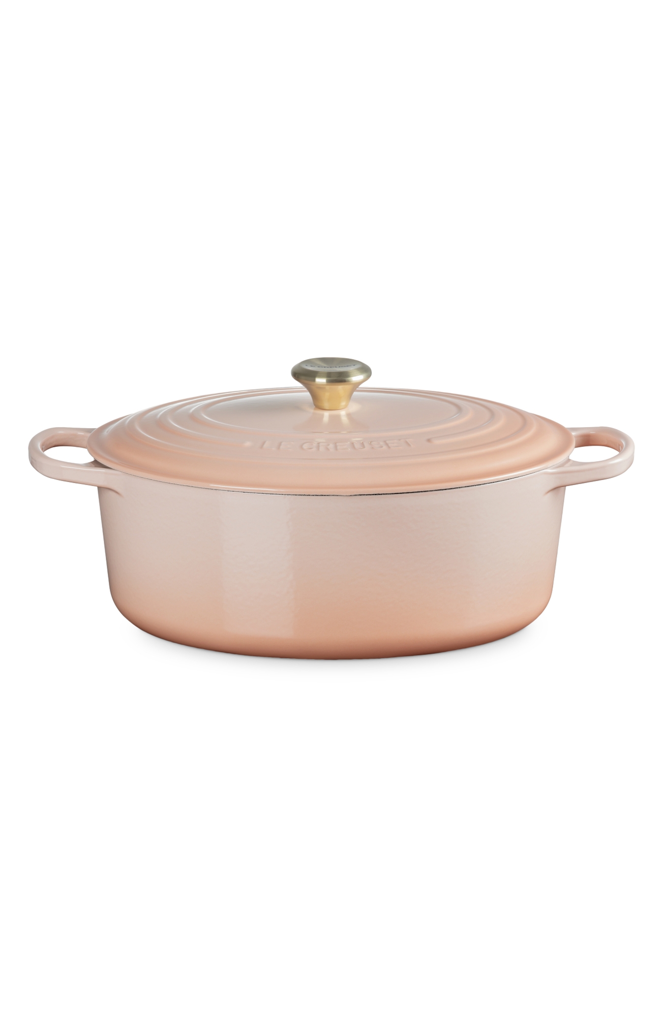 Le Creuset Signature 8-Quart Oval Enamel Cast Iron French/Dutch Oven - Peche