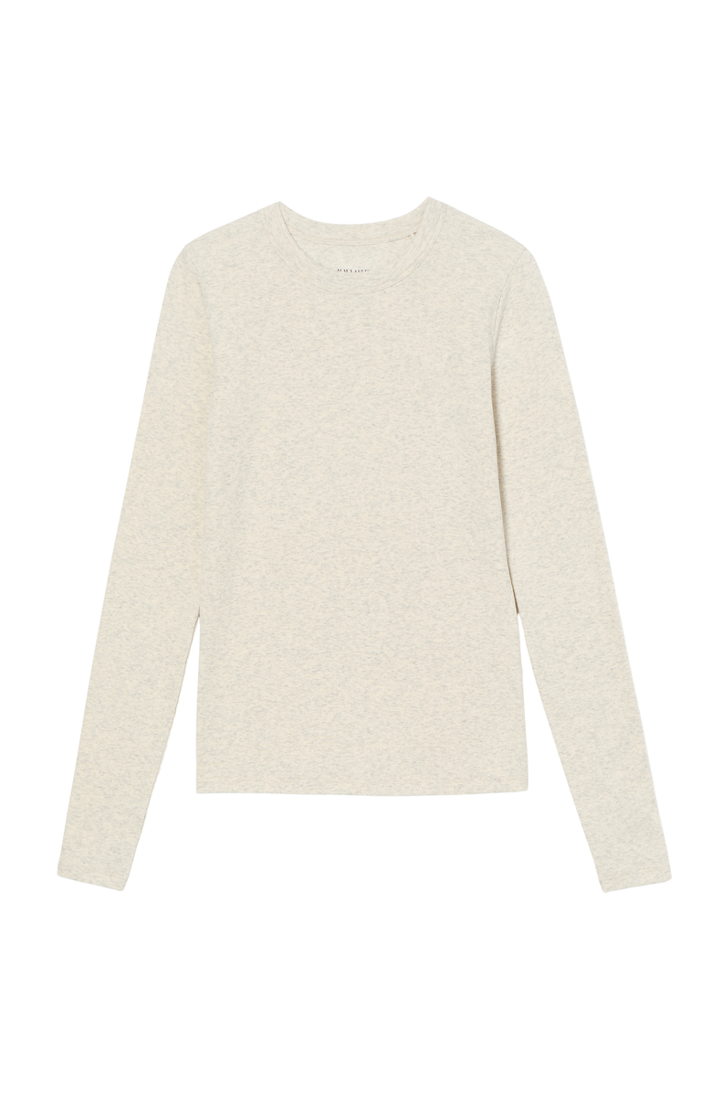 M.M.LaFleur Malley Fitted Tee, Alternate, color, Beige Melange