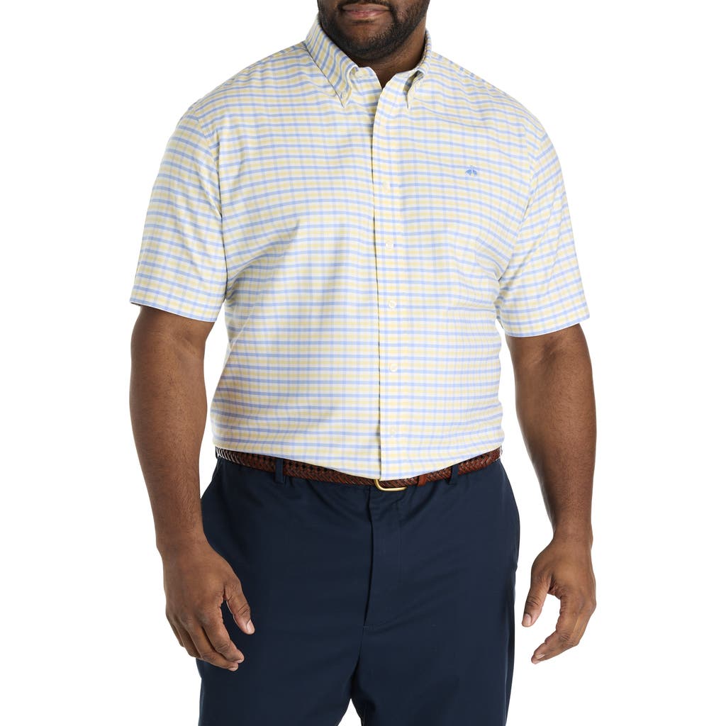 B+t Essentials Fit By Dxl Big & Tall Non-iron Gingham Sport Shirt
