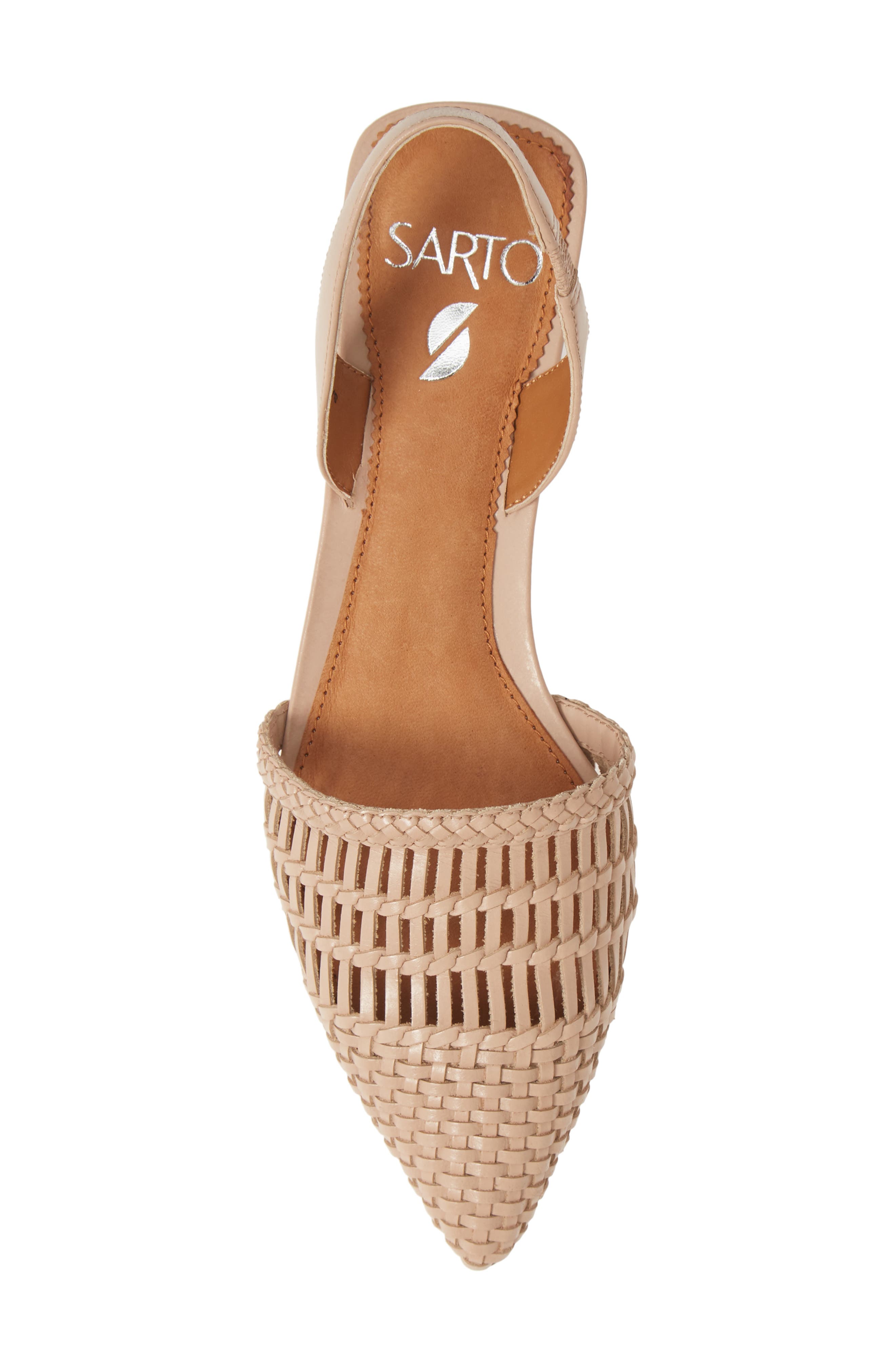 Graydon Slingback Flat, Alternate, color, BLUSH LEATHER