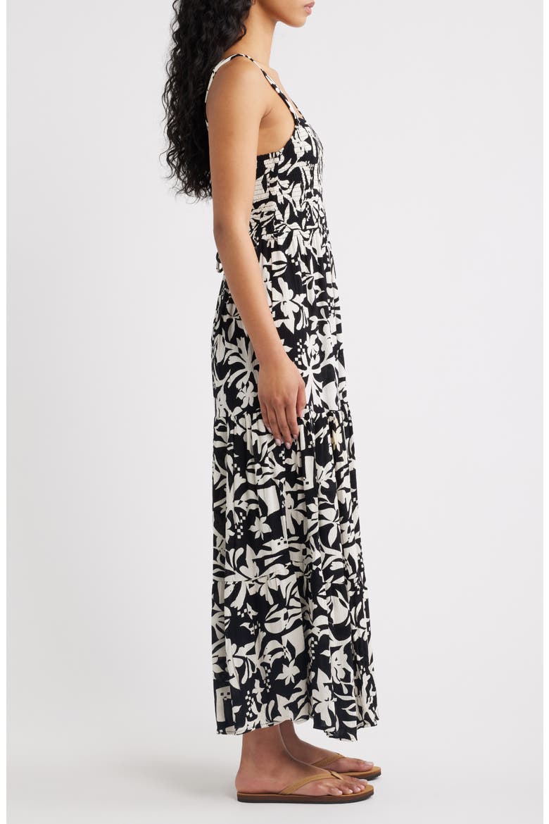 Topanga Canyon Print Sleeveless Maxi Dress, Alternate, color, BONE/BLACK