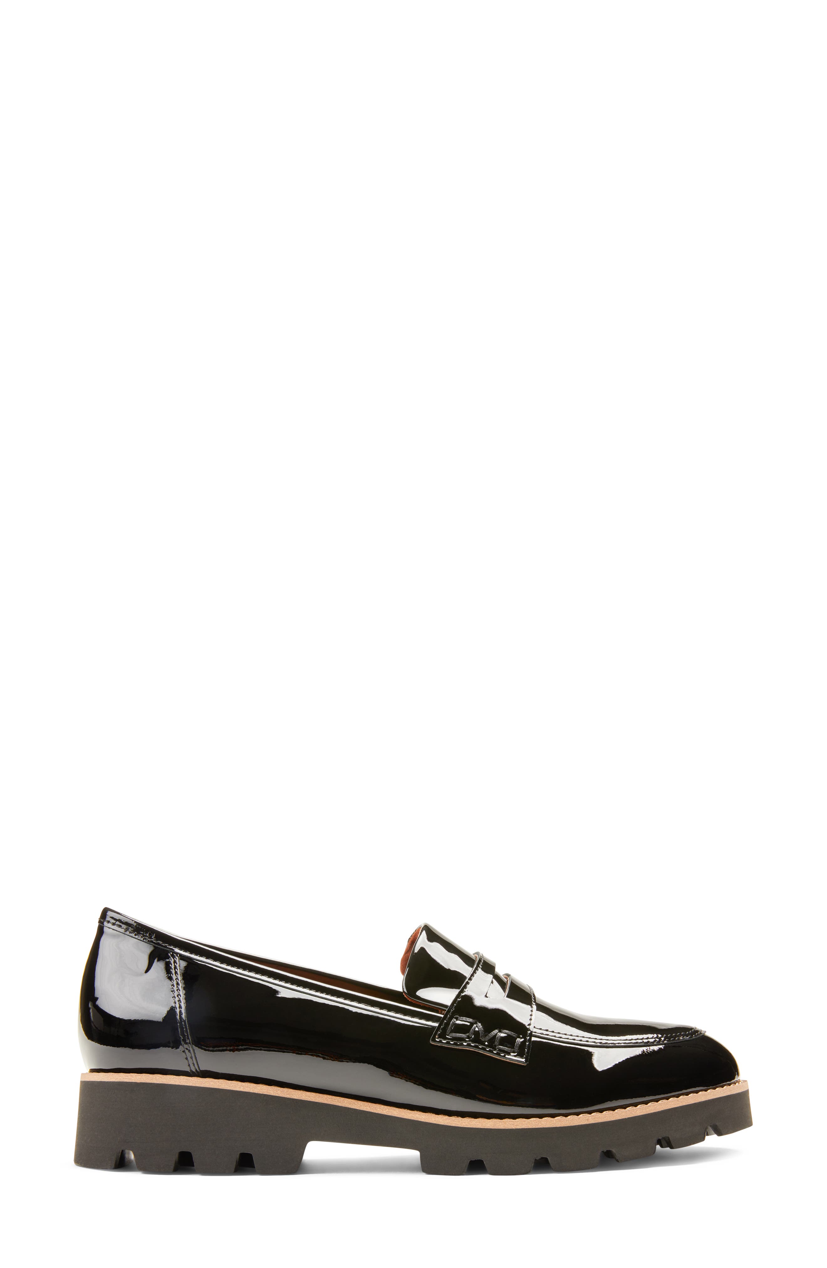 Cheryl Lug Sole Loafer, Alternate, color, BLACK